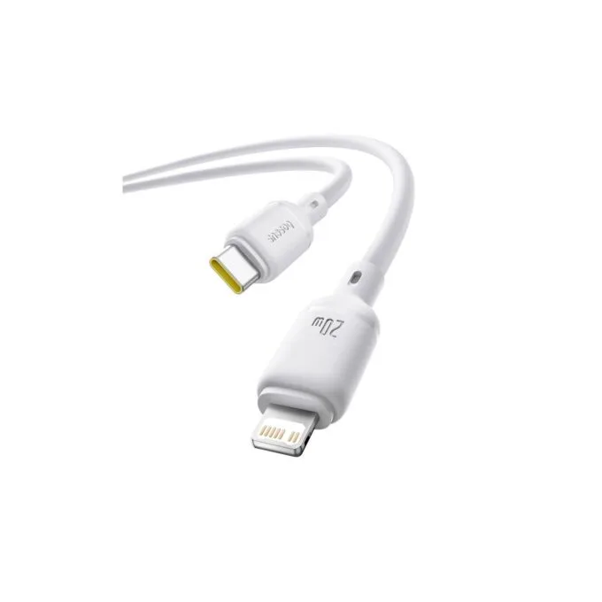 Baseus Cable Silky Series - Lightning to USB-C - 2.0m - White — image 4