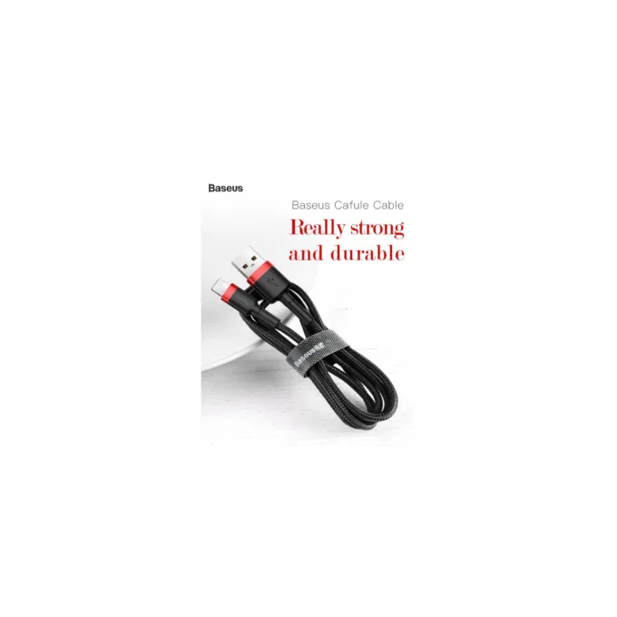 Baseus Cafule Braided Lightning Cable - 1.5A 2.0m Grey — image 1