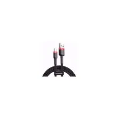 Baseus Cafule Braided Lightning Cable - 2A 3m Black Red