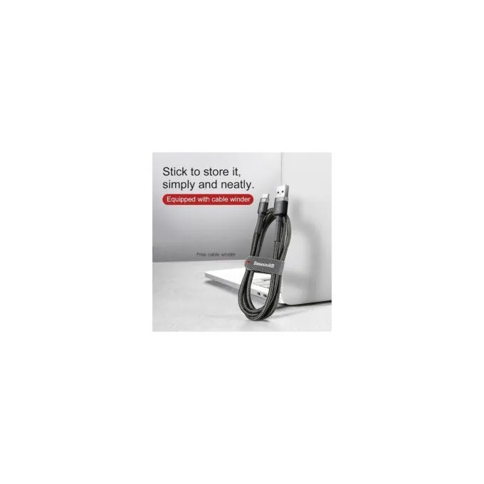 Baseus Cafule Braided USB-A to USB-C Cable 2.0A 2.0m Grey — image 10