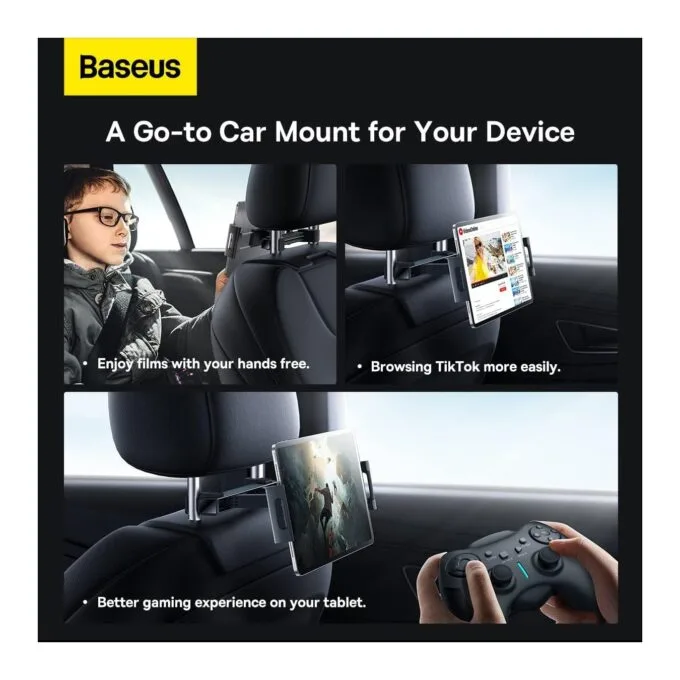 Baseus Car Holder Backseat Car Mount for Tablet - JOYRIDE PRO - Backseat Car Mount for Tablet — image 2