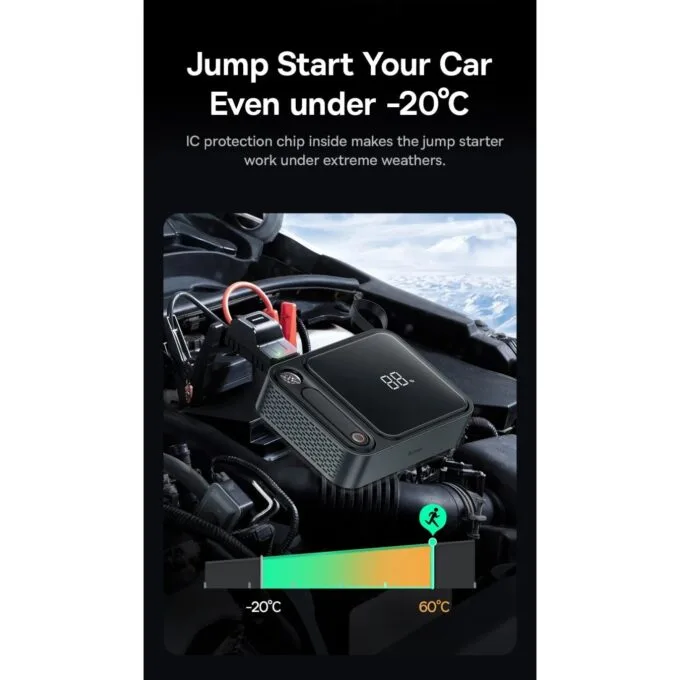Baseus Car Jump Start Booster & Powerbank - 26800maH 3000A — image 6