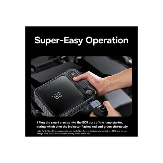 Baseus Car Jump Start Booster & Powerbank - 26800maH 3000A — image 10
