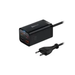 Baseus Charger Desktop - 65W 2C+2U EU+100W USB-C Cable Black
