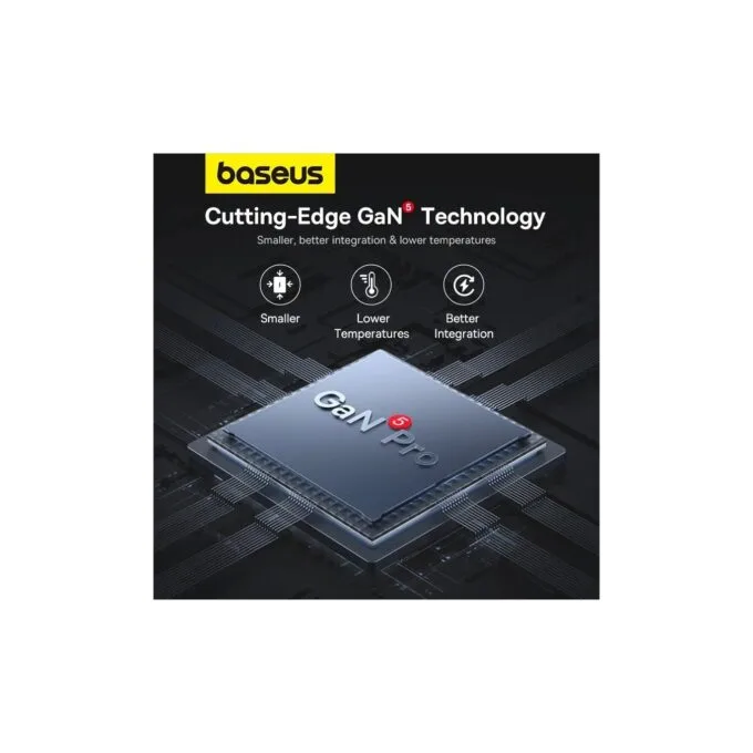 Baseus Charger Wall - 100W 2xUSB-C 2xUSB-A UK+100W USB-C Cable Black — image 6
