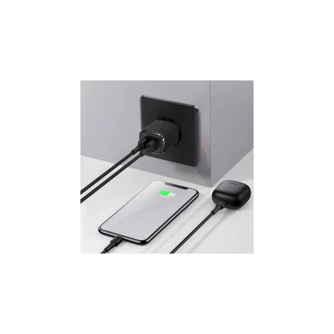 Baseus Charger Wall - 10.5W, 2xUSB-A, EU, Black — image 3