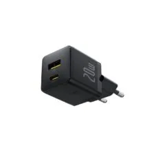 Baseus Charger Wall 20W USB-C USB-A PALM Series EU Black - 20W, USB-C, USB-A, PALM Series, EU, Black