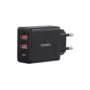 Baseus Charger Wall 30W 2xUSB-A 1xUSB-C Cube EU Black - Characteristics