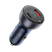 Baseus Digital Display Dual USB Car Charger 63W - Digital Display, Dual USB, 63W