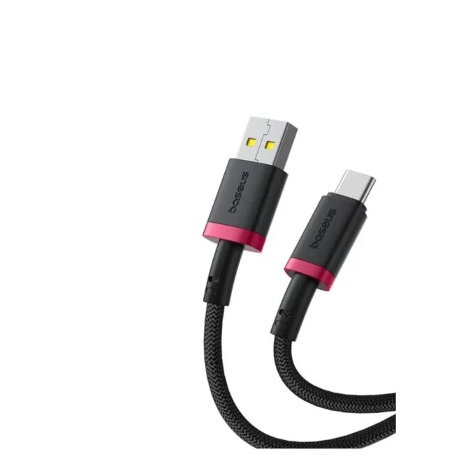 Baseus Dura Series USB-A to USB-C Braided Cable 1.0m Black+Red — image 2