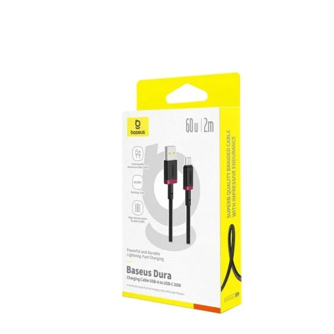 Baseus Dura Series USB-A to USB-C Braided Cable 1.0m Black+Red — image 11
