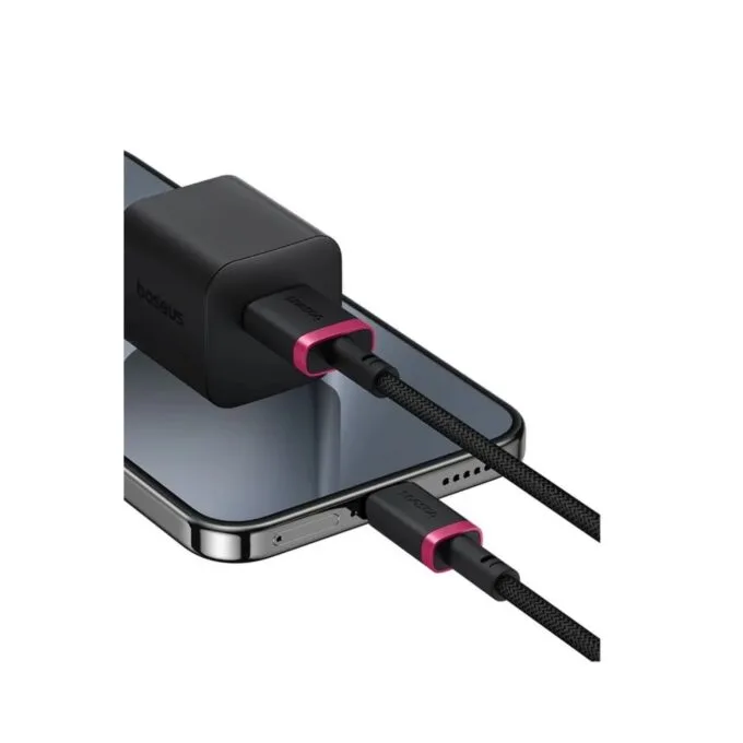 Baseus Dura Series USB-A to USB-C Braided Cable 1.0m Black+Red — image 4