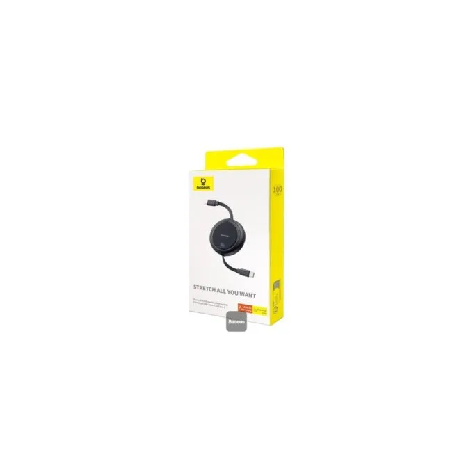 Baseus Free2Draw Mini Retractable USB-C to USB-C Cable 100W 1m Black — image 7