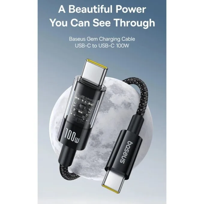Baseus Gem Series USB-C to USB-C 100W 1.0m Black - CB000092 — image 2