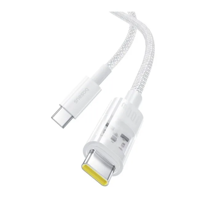Baseus Gem Series USB-C to USB-C Cable 100W 2.0m White — image 6