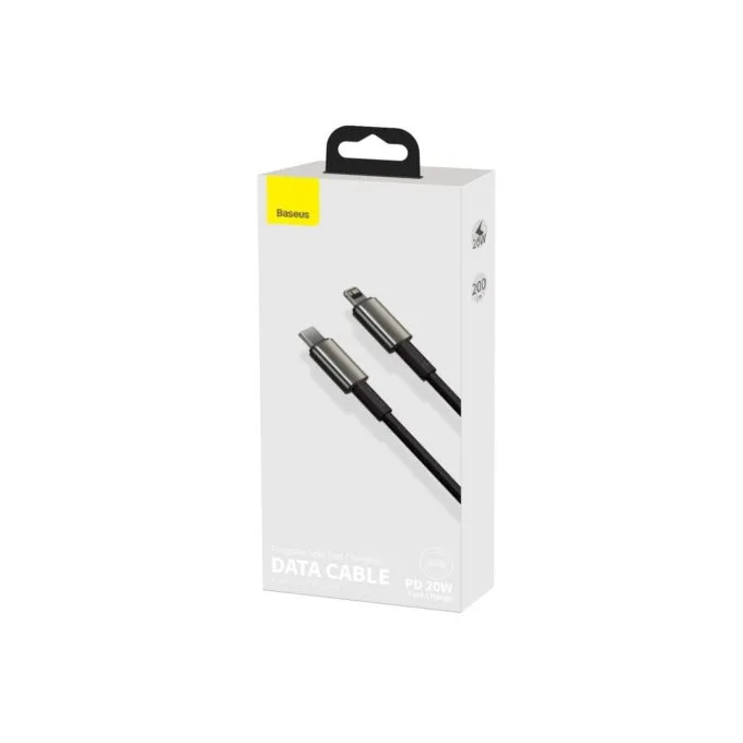 Baseus Gold Type-C to Lightning - PD 20W 2m Black — image 13