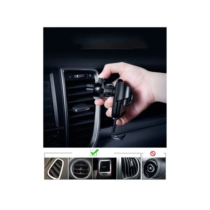 Baseus Gravity Car Mount AirVent Black - SUYL-01 - AirVent Black — image 5