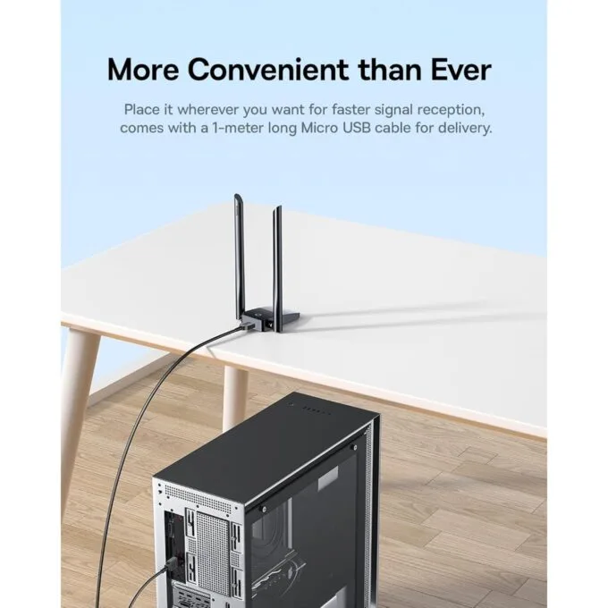 Baseus IT WiFi Adapter - 1300Mbps External Antenna FastJoy — image 5