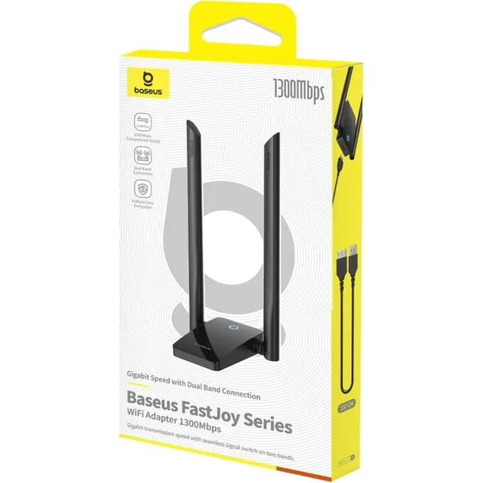 Baseus IT WiFi Adapter - 1300Mbps External Antenna FastJoy — image 7