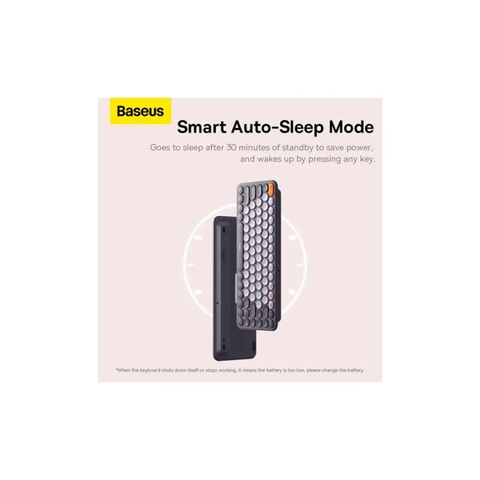 Baseus K01A Wireless Tri-Mode Keyboard 84-Key Gray — image 2