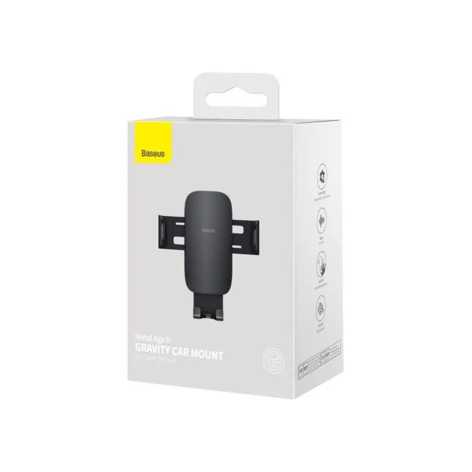 Baseus Metal Age Gravity Car Mount Air Vent Black — image 11