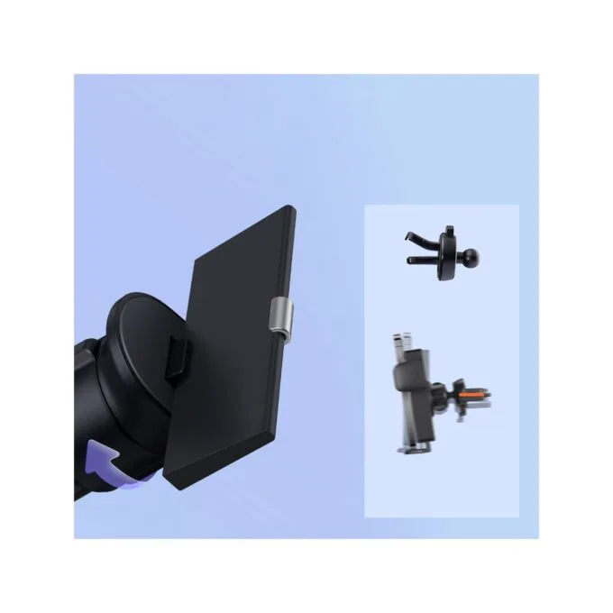 Baseus Metal Age Gravity Car Mount Air Vent Black — image 7