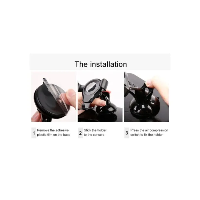 Baseus Osculum Type Gravity Dashboard Car Mount - SUYL-XP0S - Osculum Type Gravity Dashboard Car Mount Black — image 14