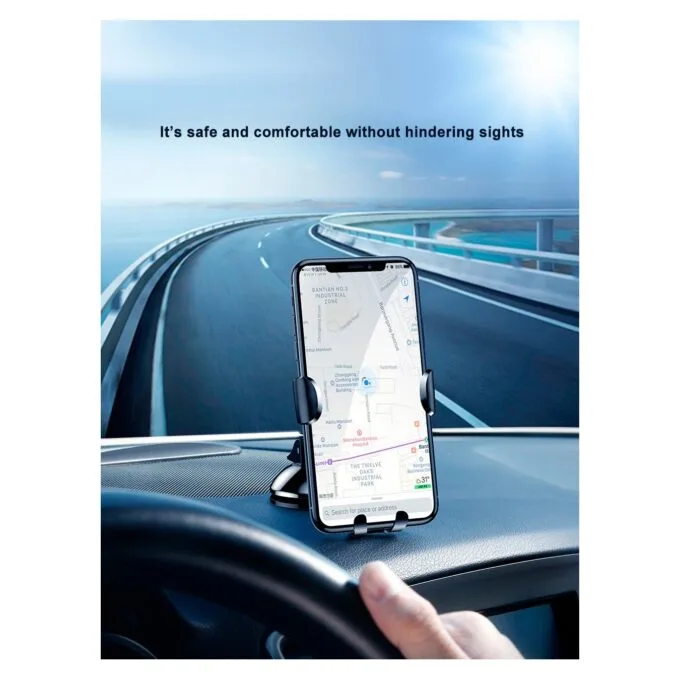 Baseus Osculum Type Gravity Dashboard Car Mount - SUYL-XP0S - Osculum Type Gravity Dashboard Car Mount Black — image 7