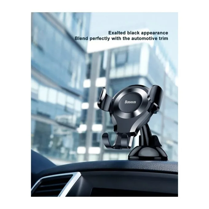 Baseus Osculum Type Gravity Dashboard Car Mount - SUYL-XP0S - Osculum Type Gravity Dashboard Car Mount Black — image 8