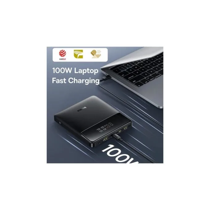 Baseus Powerbank 100W 20000mAh Display - BLADE H1 Lite - Black — image 2