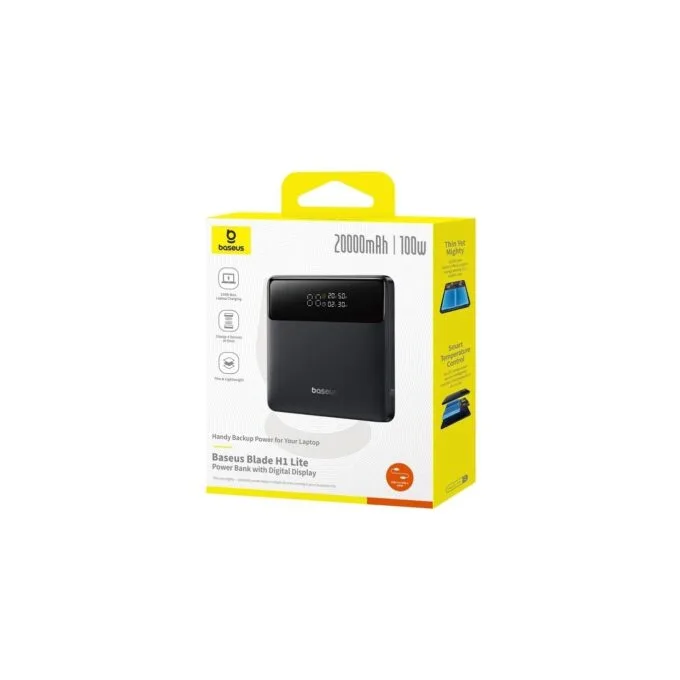Baseus Powerbank 100W 20000mAh Display - BLADE H1 Lite - Black — image 8