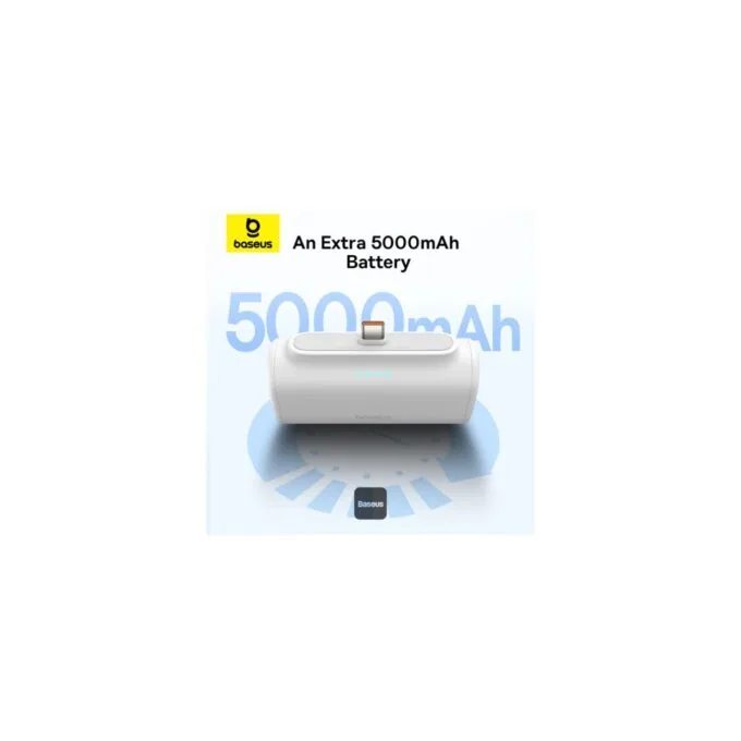 Baseus Powerbank - 20W 5000mAh Plug-In USB-C 20W White — image 7