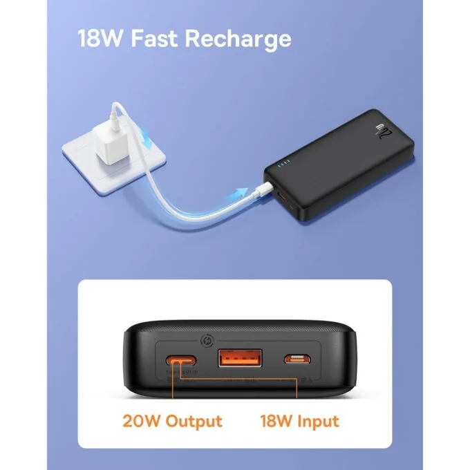 Baseus Powerbank - Airpow - 20W 20000mAh Black — image 7