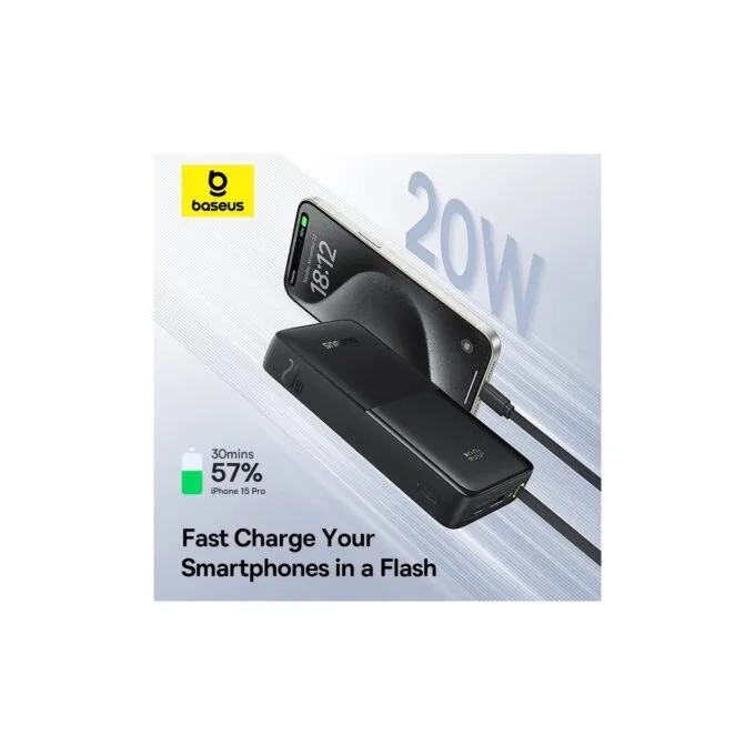Baseus Powerbank - Bipow 2 - 20W 10000mAh Black — image 3