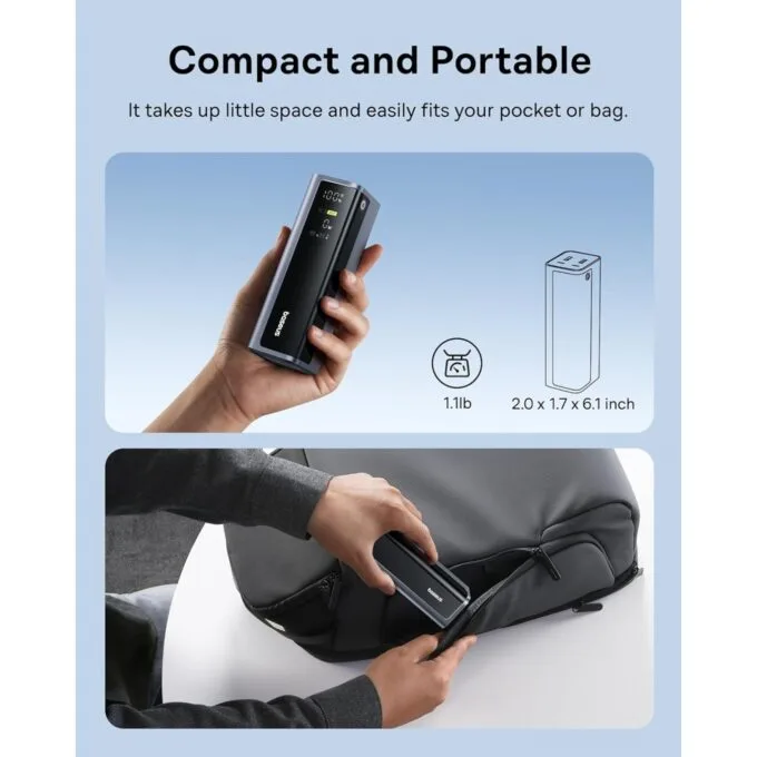 Baseus Powerbank - GP12 - 145W 20800mAh + Display EnerGeek — image 7