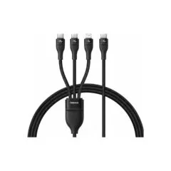 Baseus Rapid Series 3-in-1 USB-A 100W 1.5m. Schwarz