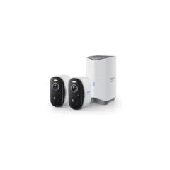 Baseus Security Outdoor Camera - N1 Plus - 2K 2-Cam Kit White