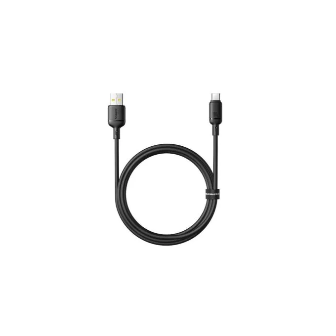Baseus Silky Series USB-C to USB-A 1.0m 100W Cable - Black — image 2