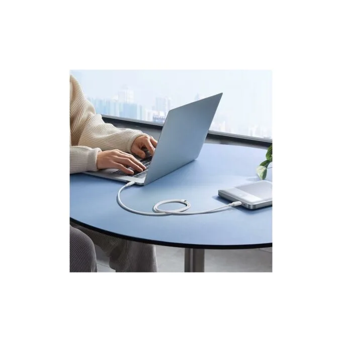 Baseus Silky Series USB-C to USB-C 1.0m 100W White — image 5