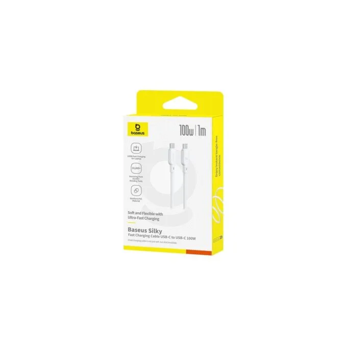 Baseus Silky Series USB-C to USB-C 1.0m 100W White — image 7