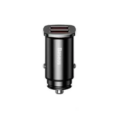 Baseus Sq Metal Dual QC3.0 30W Car Charger - CCALL-DS01 - Sq Metal Dual QC3.0 30W Car Charger
