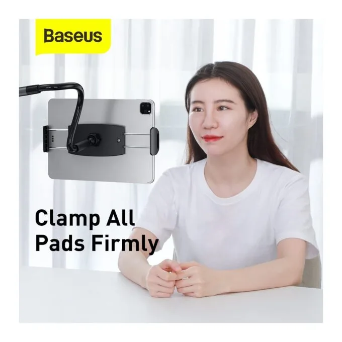 Baseus Stand Tablet with Clamp Rotary Adjustment Grey - Clamp Rotary Adjustment Grey — image 2