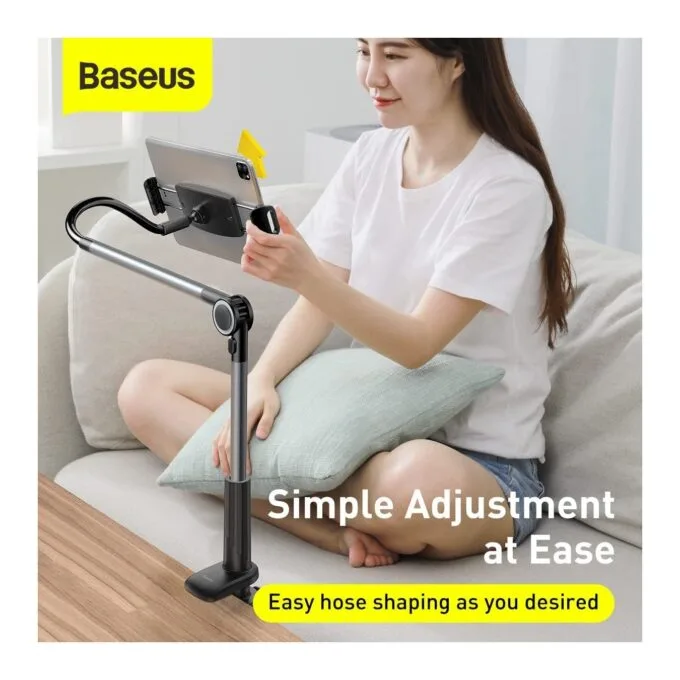 Baseus Stand Tablet with Clamp Rotary Adjustment Grey - Clamp Rotary Adjustment Grey — image 3