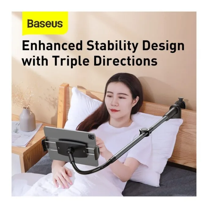 Baseus Stand Tablet with Clamp Rotary Adjustment Grey - Clamp Rotary Adjustment Grey — image 5