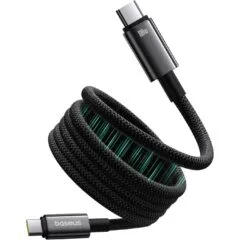 Baseus Tungsten Gold USB-C to USB-C Magnetic 100W Cable 1m