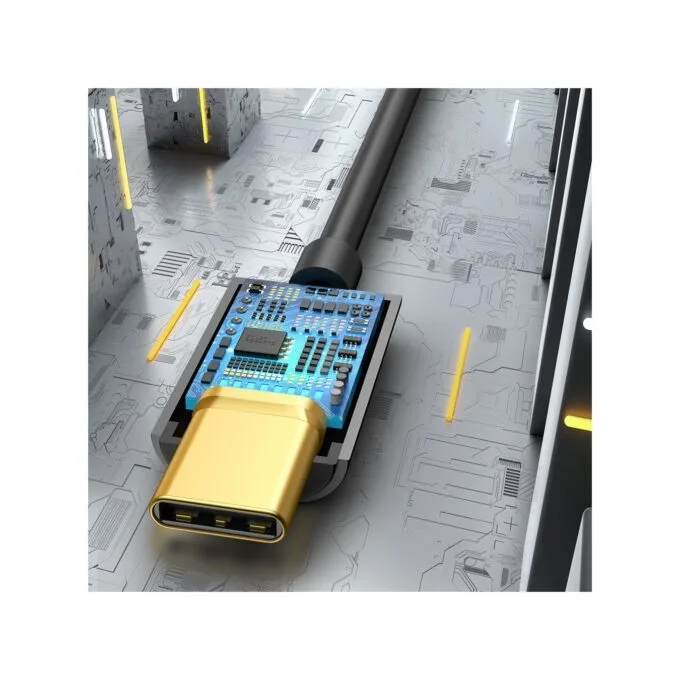 Baseus Type-C Male to 3.5mm Female Adapter - L54 - Blue — image 8