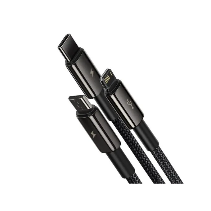 Baseus USB Cable - CAMLTWJ-01 - Tungsten Gold 3in1 Micro Light TypeC — image 5