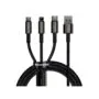 Baseus USB Cable - CAMLTWJ-01 - Tungsten Gold 3in1 Micro Light TypeC