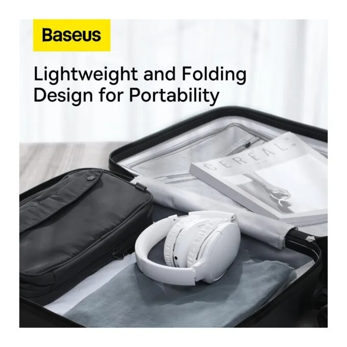 Baseus Wireless Headphones Encok - D02 Pro v2 - Over Ear White — image 5