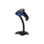 BCS-02BW BARCODE WIRELESS WIRED CCD SCANNER W STAND BLACK POWER-ON